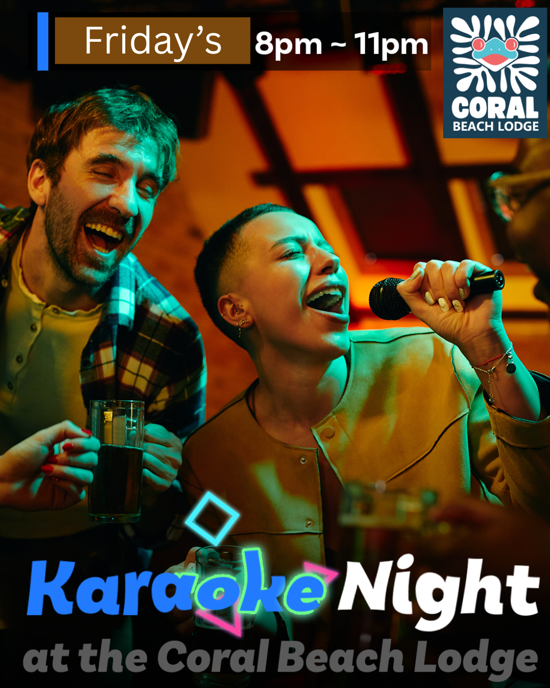 Friday's Karaoke Night Event Poster