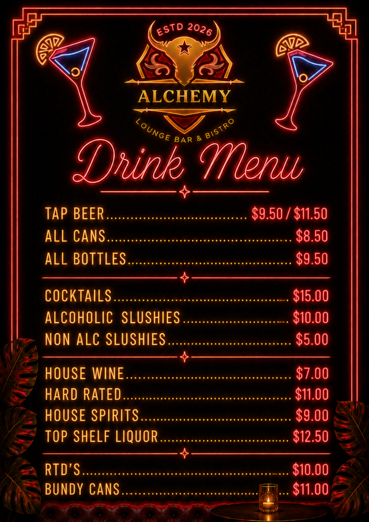Drink Menu